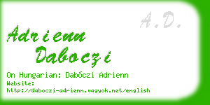 adrienn daboczi business card